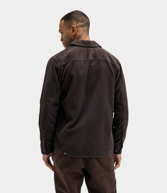 Butcher of Blue Colby Cord Overshirt Topaz Brown