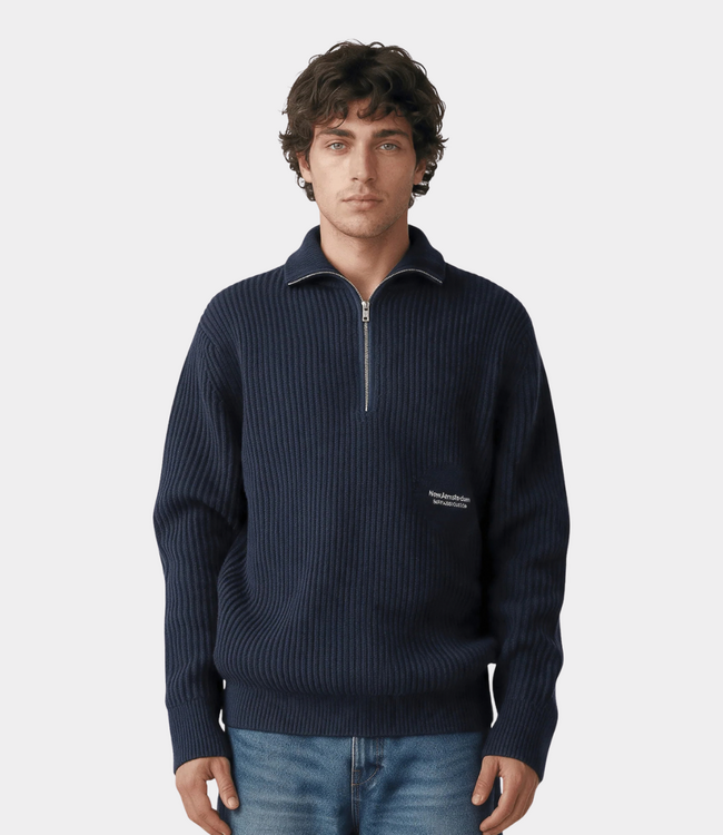 New Amsterdam knitted half zip night