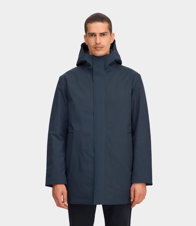 NN.07 blake hood jacket navy blue