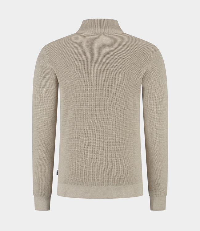 Saint Steve Saint Steve Domnic s half zip sandmelange 240906-20006