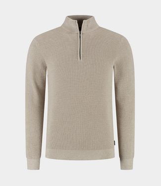 Saint Steve Domnic s half zip sandmelange