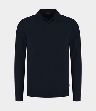 Saint Steve luke-s polo ls dark navy