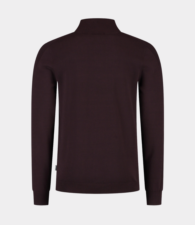 Saint Steve Saint Steve elwin-s half zip knit merlot 250493-80032