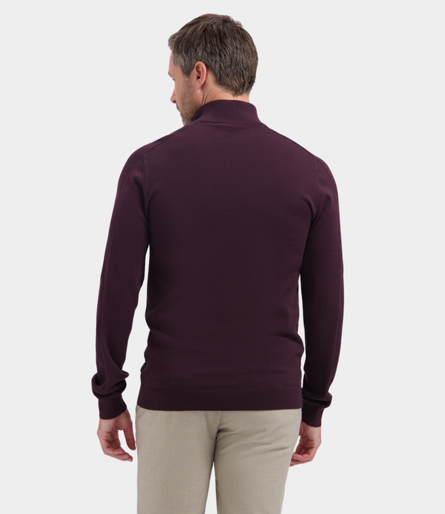 Saint Steve Saint Steve elwin-s half zip knit merlot 250493-80032