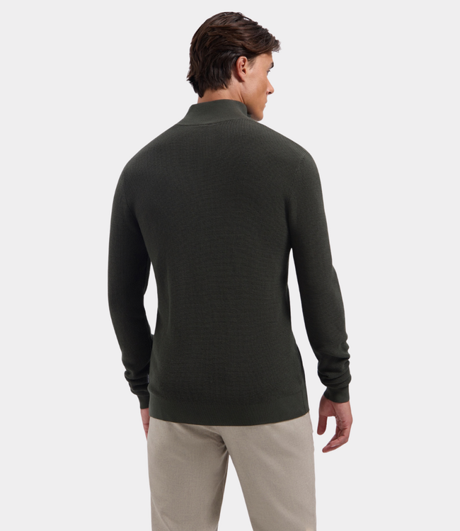 Saint Steve Saint Steve dominic-s half zip knit rosin green 240906-60037