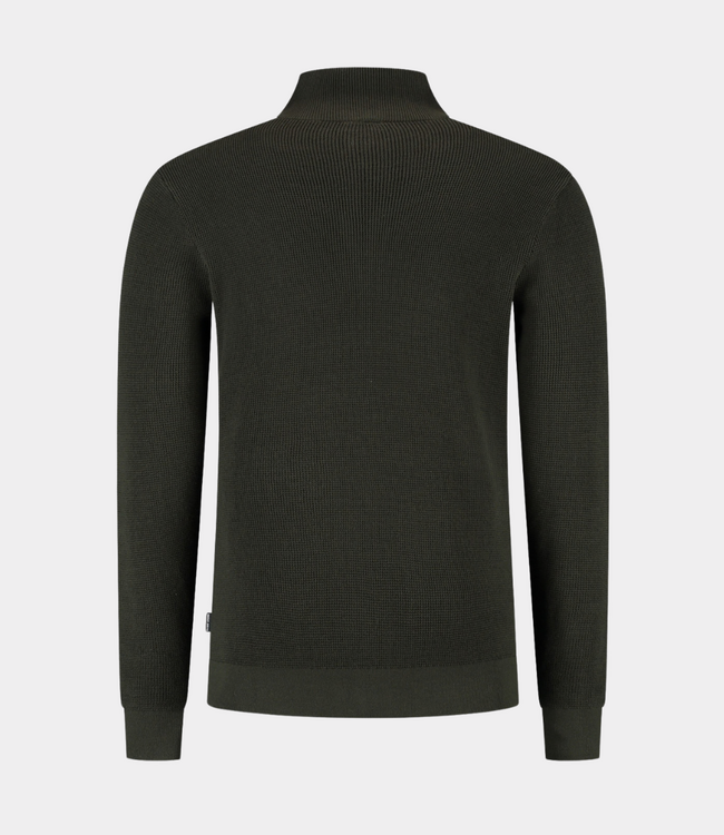Saint Steve Saint Steve dominic-s half zip knit rosin green 240906-60037