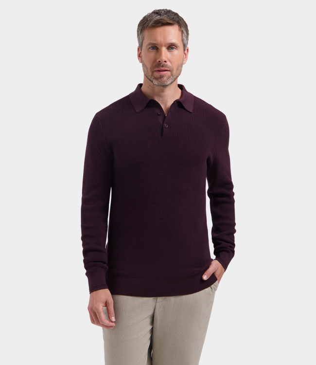 Saint Steve sander-s polo ls merlot