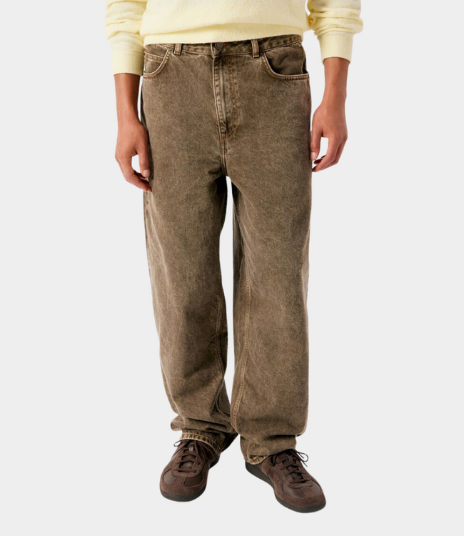 American Vintage American Vintage Oshow pant stone brown MOSH11AH26STOBRO