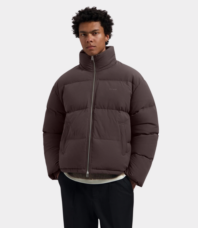 Olaf Olaf PUFFER JACKET CHOCOLATE PLUM M260600-CHOCOLATE PLUM