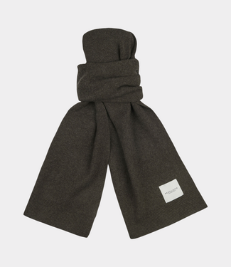 Profuomo Scarf wool dark brown