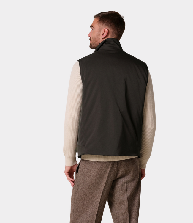 Profuomo Profuomo Dark brown magnet bodywarmer PPXU30001C