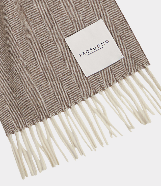 Profuomo Scarf wool brown