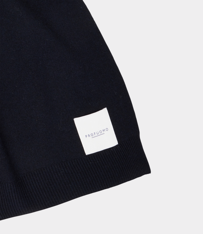 Profuomo Scarf wool navy