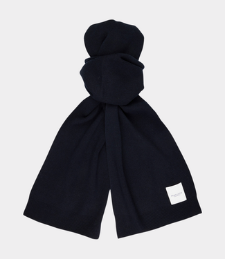 Profuomo Scarf wool navy