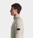 Peuterey Braille half zip knit beige sesame mouline