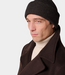 Profuomo Beanie wool dark brown