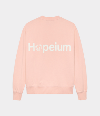 Hopeium logo crew sweat pink
