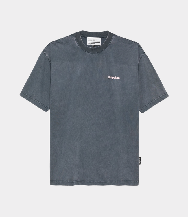 Hopeium logo tee s/s heavy washed grey