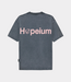 Hopeium logo tee s/s heavy washed grey