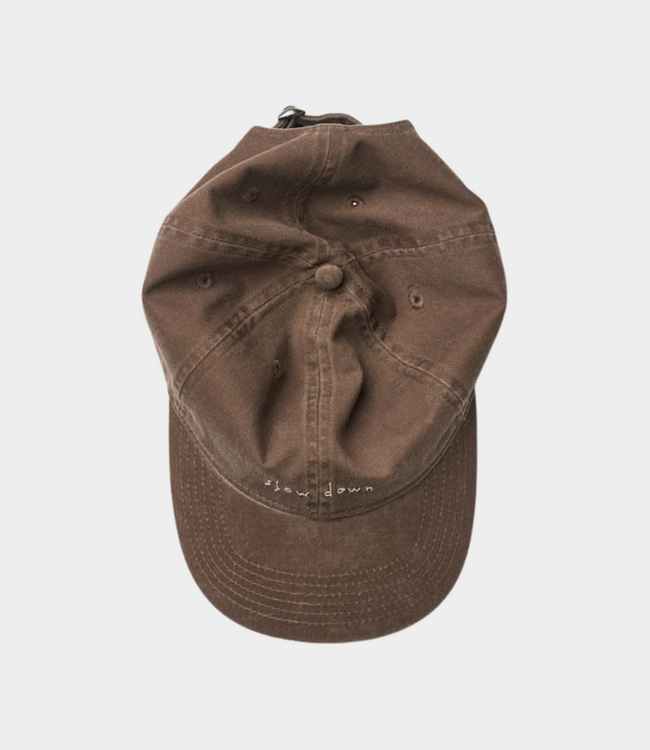 Foret slow down washed cap dark brown