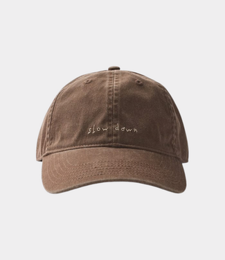 Foret slow down washed cap dark brown