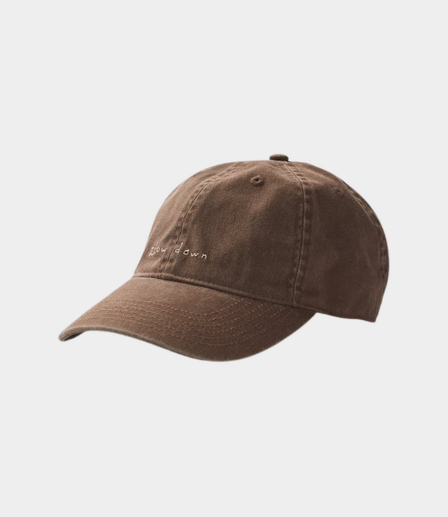 Foret slow down washed cap dark brown