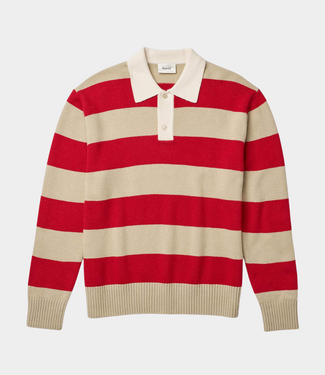Foret frost stripe polo red stripe