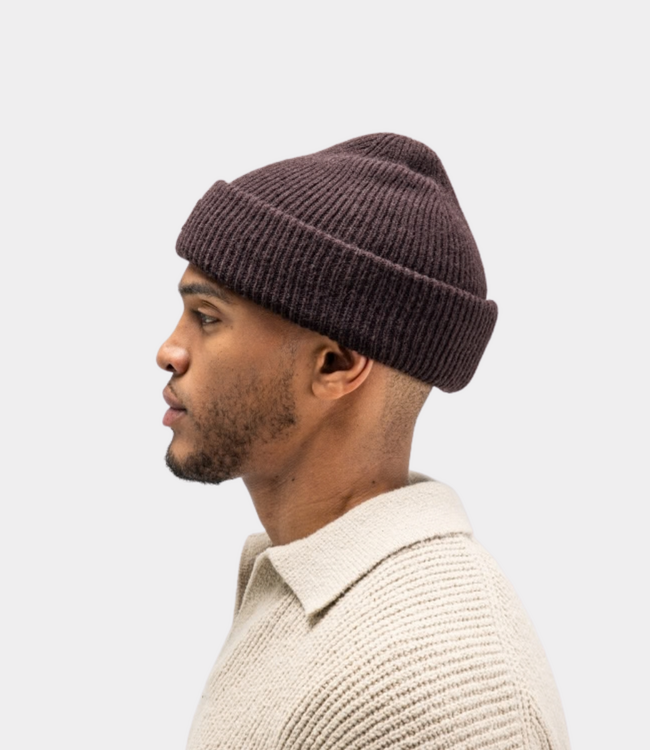 Butcher of Blue Army Wool Hook Beanie Topaz Brown