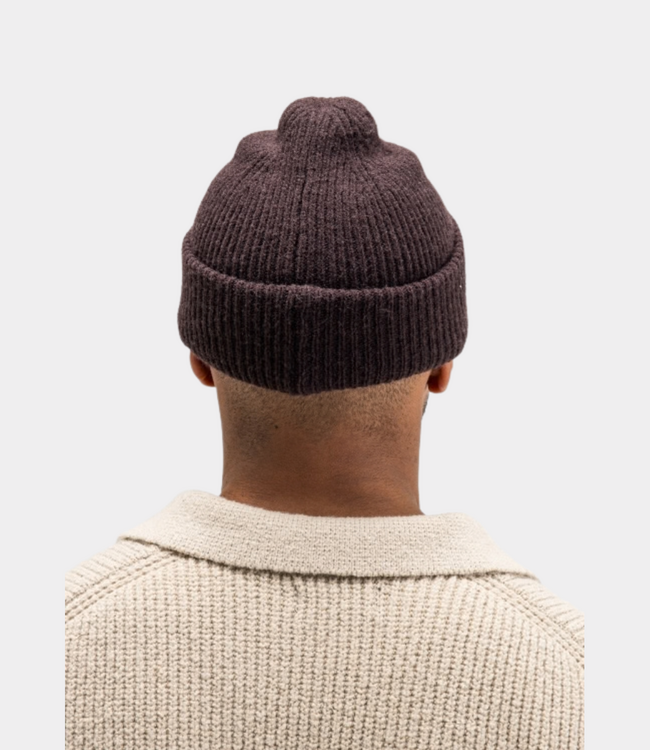 Butcher of Blue Army Wool Hook Beanie Topaz Brown