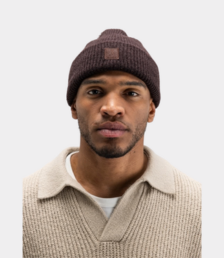 Butcher of Blue Army Wool Hook Beanie Topaz Brown