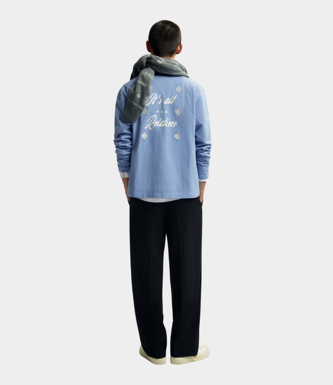 Olaf IT'S ALL RELATIVES LS TEE DUSTY BLUE