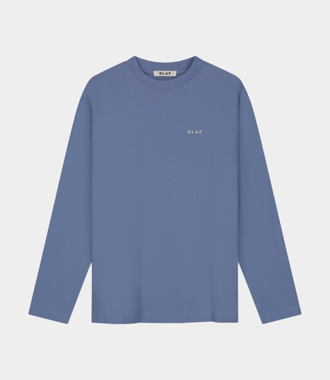 Olaf IT'S ALL RELATIVES LS TEE DUSTY BLUE