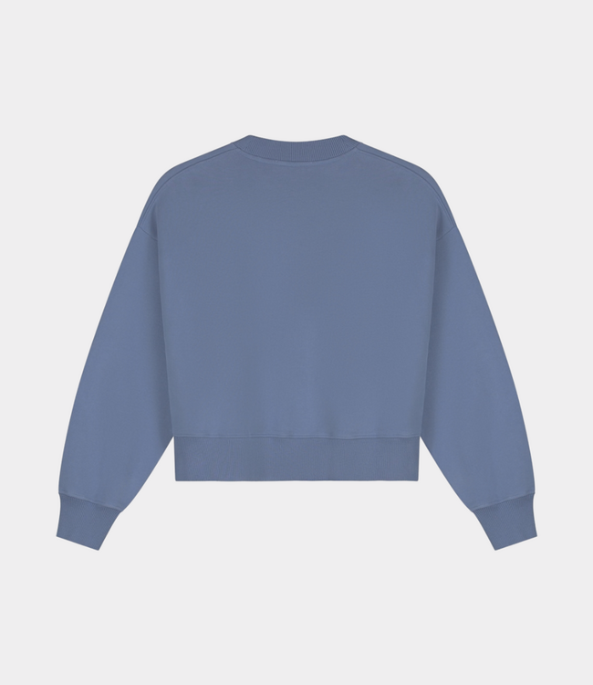 Olaf Olaf BOXY CREWNECK DUSTY  BLUE W270203-DUSTY  BLUE