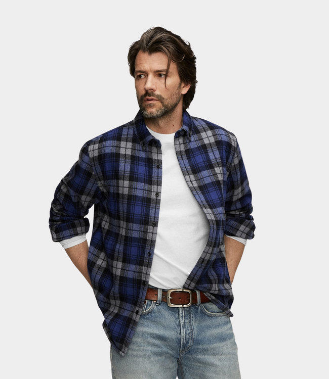 Denham Joe shirt chk blue check