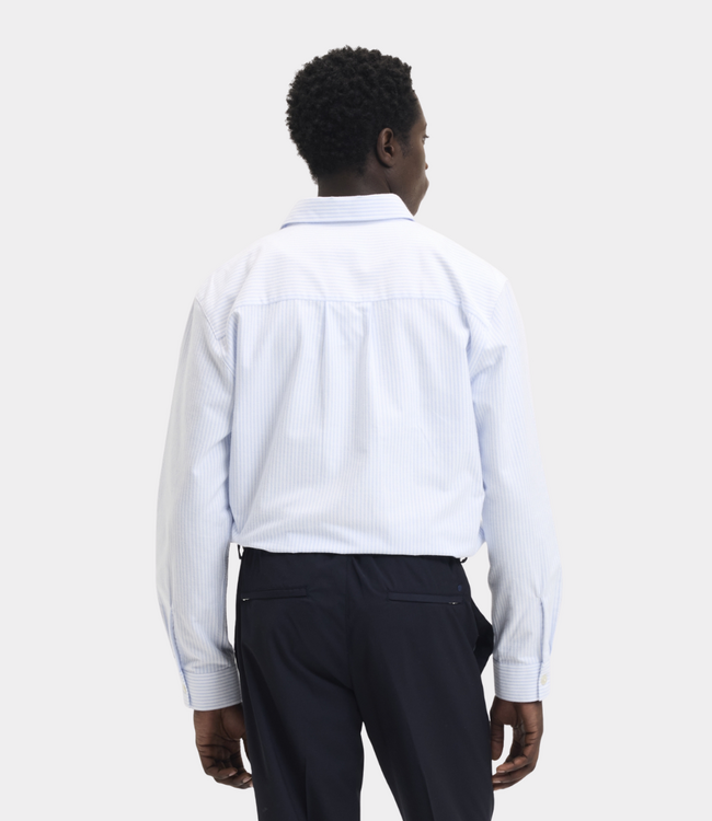 Goodpeople soy shirt light blue white