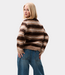 Catwalk Junkie Brushed striped knit caramel