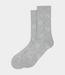 10Days long socks all over monogram light grey melee