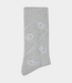 10Days long socks all over monogram light grey melee