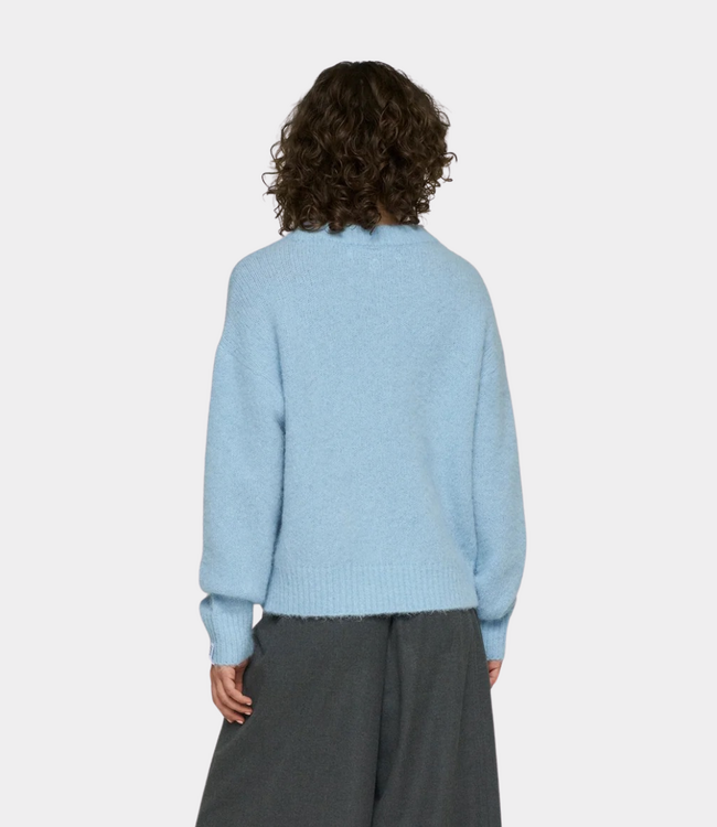 10Days hairy knit sweater angel blue