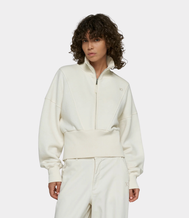 10Days zip sweater pearl