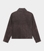 Olaf suede jacket chocolate plum