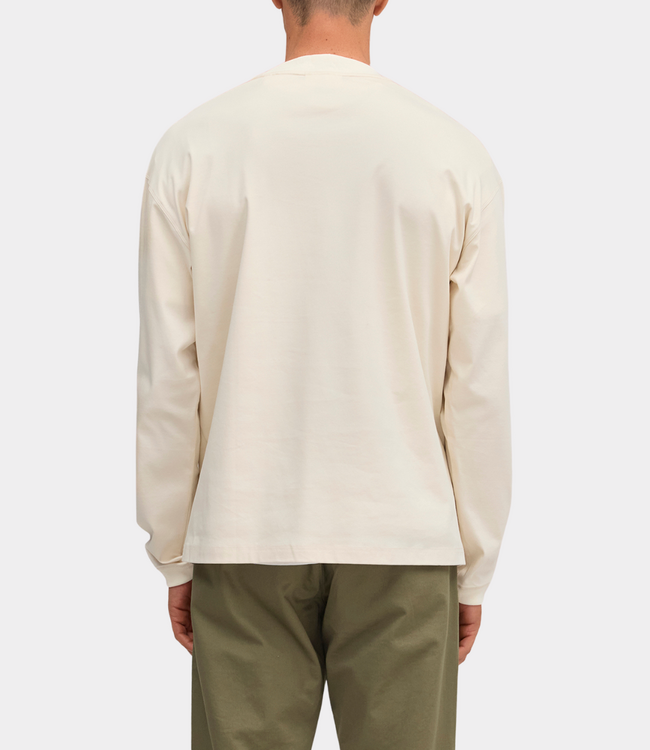 NN.07 lionel ls logo tee ivory