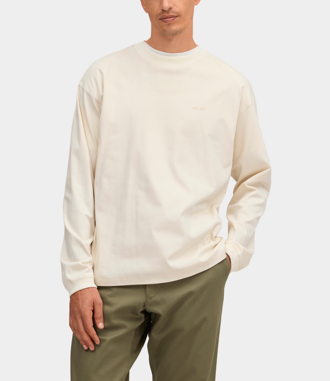NN.07 lionel ls logo tee ivory