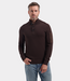 Saint Steve arno-s half button pullover burned coffee