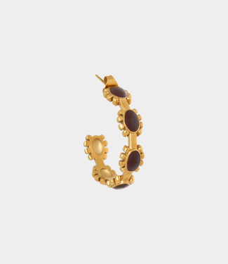 Label Kiki Garnet romance hoop gold
