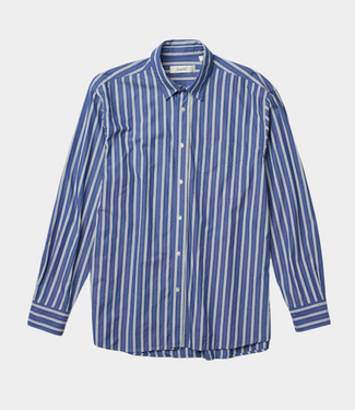 Foret scout poplin relaxed fit shirt blue