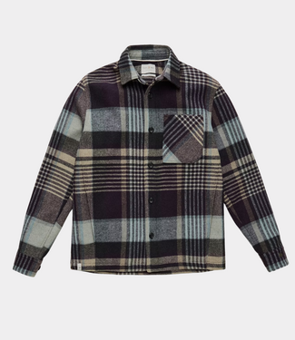 Cast Iron Shirt ls wool blend nightshade