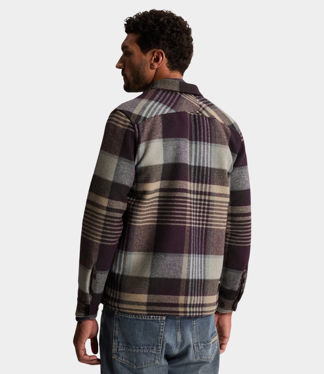 Cast Iron Shirt ls wool blend nightshade