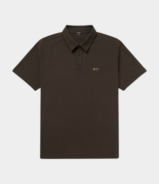 Denham scissor polo coffee brown