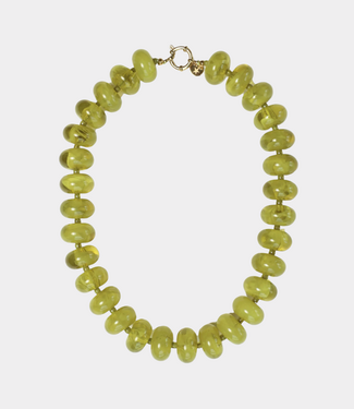 Bonnie Studios Chunky Bead Olive Necklace olive green